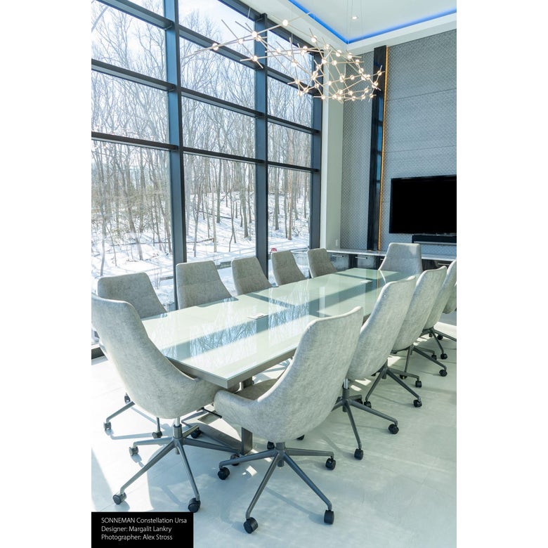 Ursa Major Chandelier by SONNEMAN – 11,000 Lumens, Dimmable LED, Satin Brass/Nickel Finish