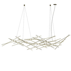 Ursa Major Chandelier by SONNEMAN – 11,000 Lumens, Dimmable LED, Satin Brass/Nickel Finish