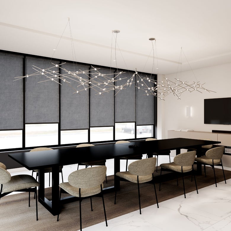 Ursa Major Chandelier by SONNEMAN – 11,000 Lumens, Dimmable LED, Satin Brass/Nickel Finish