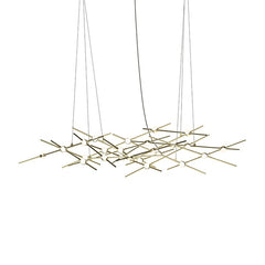 Ursa Minor Constellation Chandelier by SONNEMAN | LED, Dimmable, Satin Brass or Nickel, 6300 Lumens