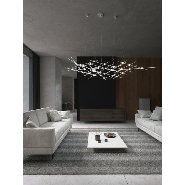 Ursa Minor Constellation Chandelier by SONNEMAN | LED, Dimmable, Satin Brass or Nickel, 6300 Lumens