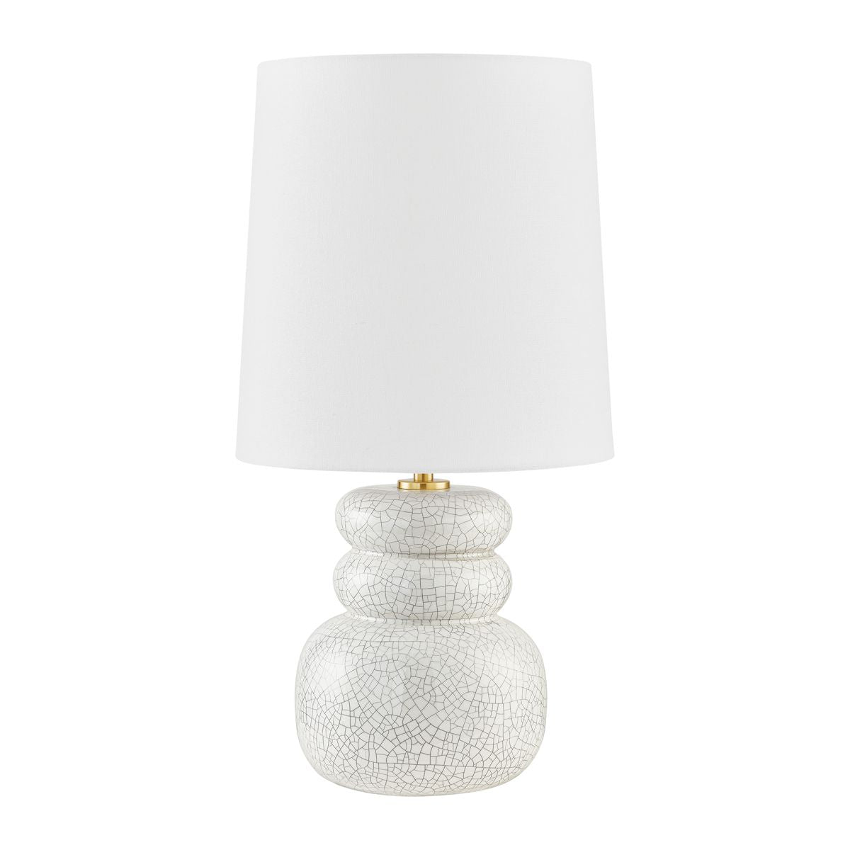 Mitzi Corinne 22.75" Table Lamp - Elegant Blush Ceramic Design, Dimmable, Linen Shade, Aged Brass Accents