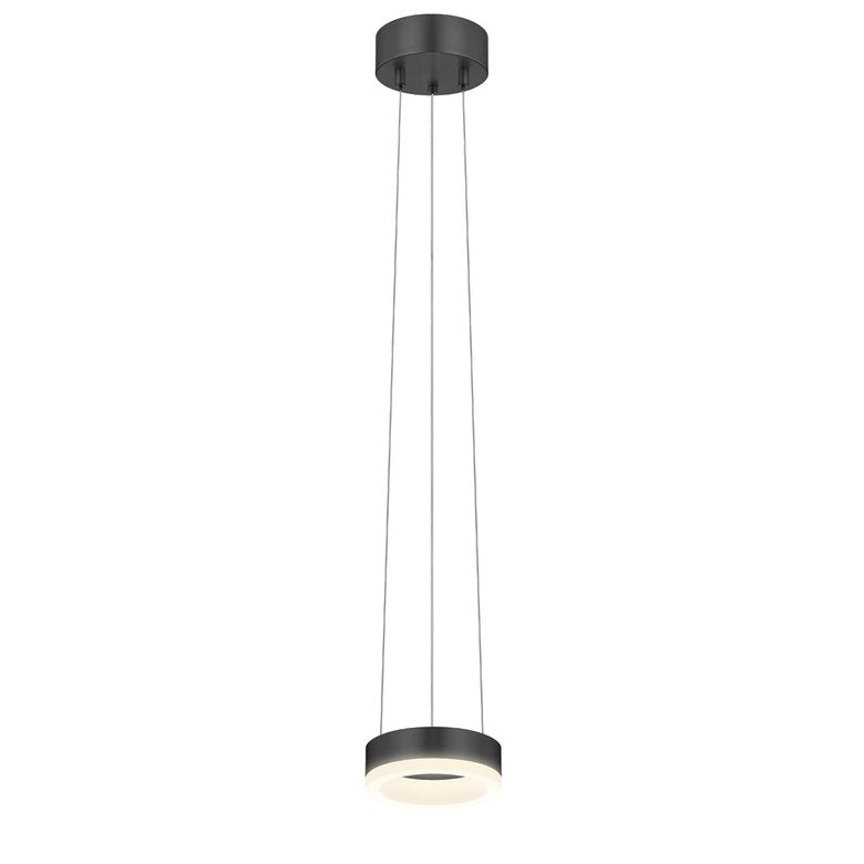 SONNEMAN 6-Inch Corona Ring LED Pendant Light with Adjustable Height and Satin Finish