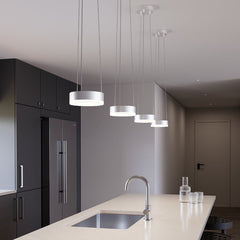 SONNEMAN 6-Inch Corona Ring LED Pendant Light with Adjustable Height and Satin Finish
