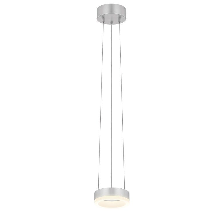SONNEMAN 6-Inch Corona Ring LED Pendant Light with Adjustable Height and Satin Finish