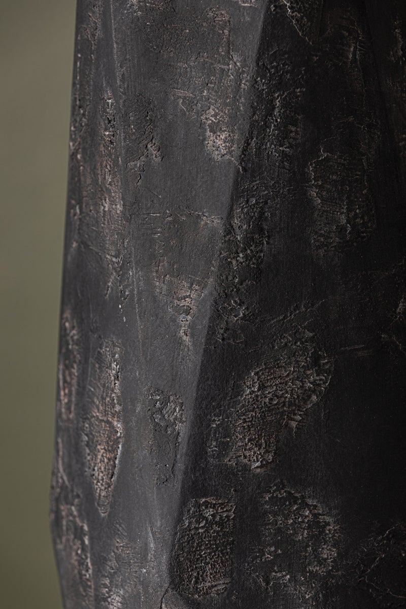 Coronado Table Lamp 29" Tall By Troy Lighting, Black Ceramic With Patina Brass Finish, Dimmable