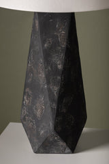Coronado Table Lamp 29" Tall By Troy Lighting, Black Ceramic With Patina Brass Finish, Dimmable