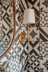 Cortland Sconce by Hudson Valley Lighting, 25.5" Height, Dimmable, UL Damp Rated, Aged Brass/Old Bronze/Nickel