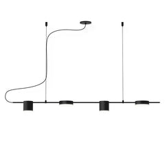 SONNEMAN 4-Light Linear Counterpoint LED Pendant Light, Dimmable, 1540 Lumens, Modern Design