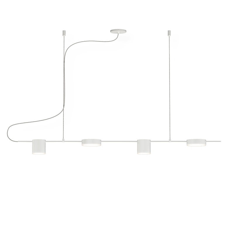 SONNEMAN 4-Light Linear Counterpoint LED Pendant Light, Dimmable, 1540 Lumens, Modern Design