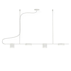 SONNEMAN 4-Light Linear Counterpoint LED Pendant Light, Dimmable, 1540 Lumens, Modern Design