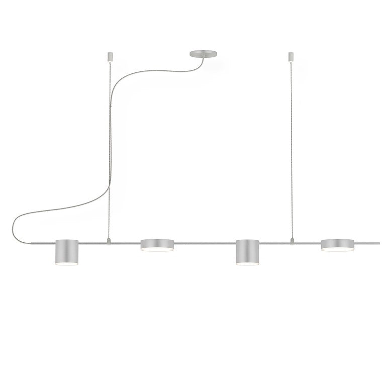SONNEMAN 4-Light Linear Counterpoint LED Pendant Light, Dimmable, 1540 Lumens, Modern Design