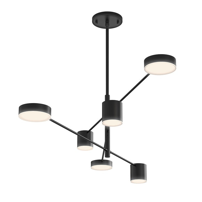 SONNEMAN Counterpoint 6-Light LED Pendant Light with Dimmable Feature and Modern Design