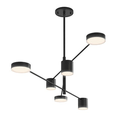 SONNEMAN Counterpoint 6-Light LED Pendant Light with Dimmable Feature and Modern Design