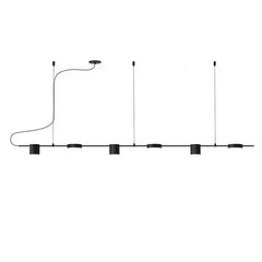 Counterpoint 6-Light Linear LED Pendant by SONNEMAN - Adjustable Arms, Warm 3000K Glow, Energy Efficient