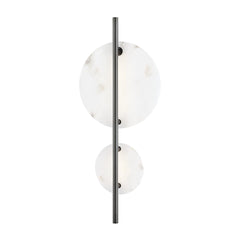 Croft LED Wall Sconce 525 Lumens, Dimmable Alabaster Shade, 3 Finishes - Hudson Valley Lighting 3400