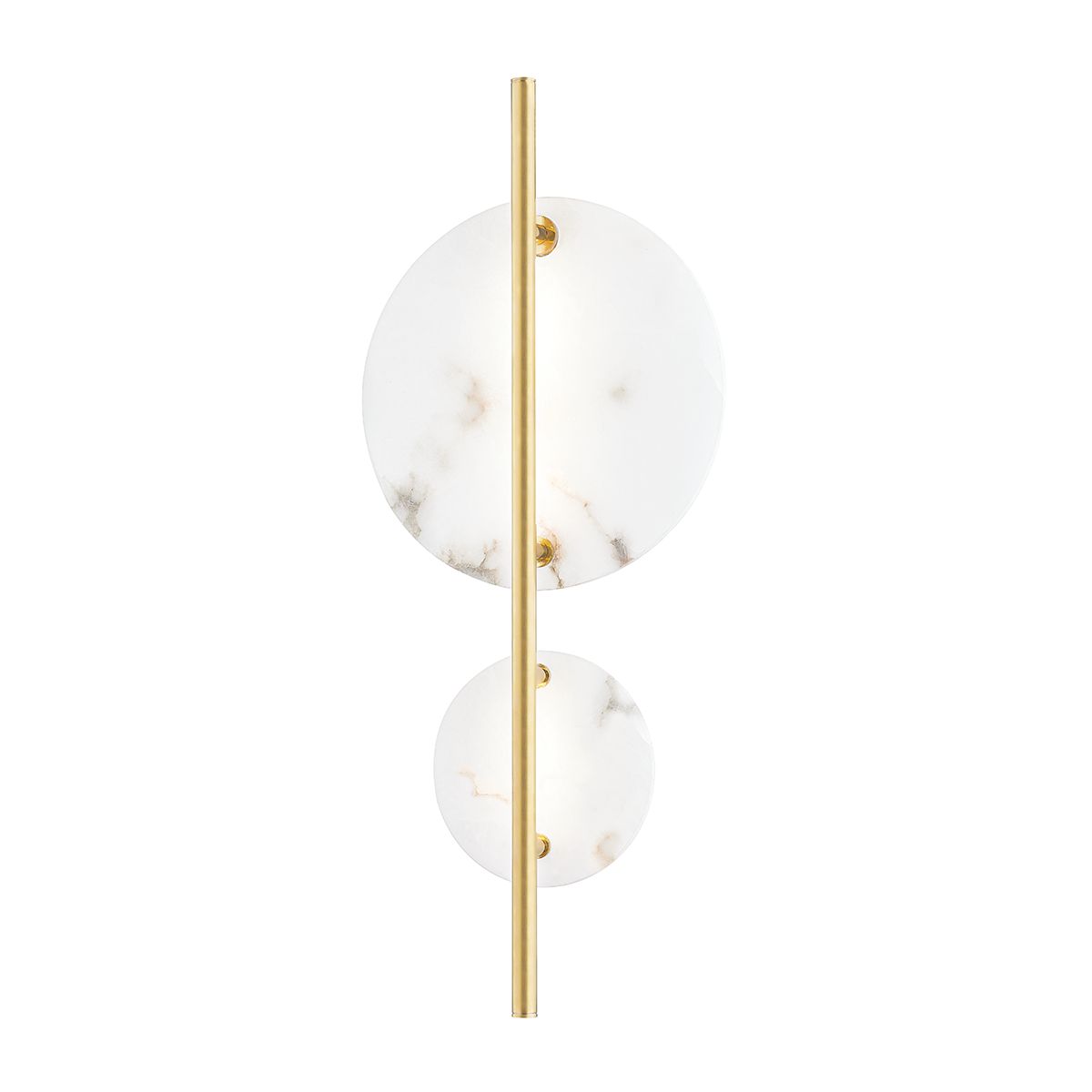 Croft LED Wall Sconce 525 Lumens, Dimmable Alabaster Shade, 3 Finishes - Hudson Valley Lighting 3400