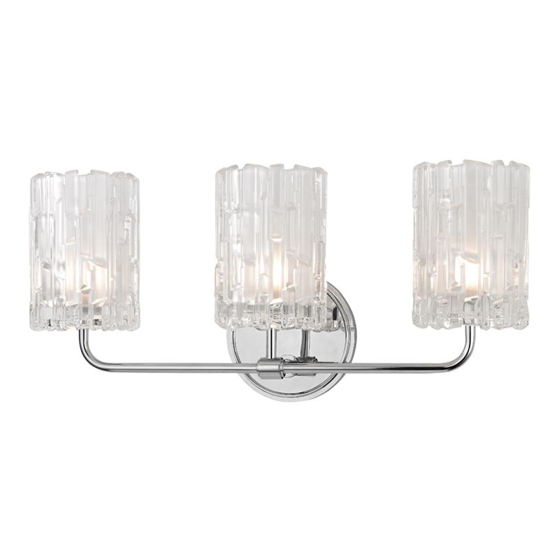 Hudson Valley Lighting Dexter 3-Light Vanity Light with Dimmable Feature and Unique Glass Shades