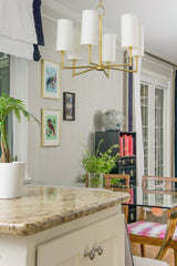 Dillon 6-Light Chandelier By Hudson Valley Lighting, Aged Brass/Old Bronze, Dimmable, UL Damp Rated