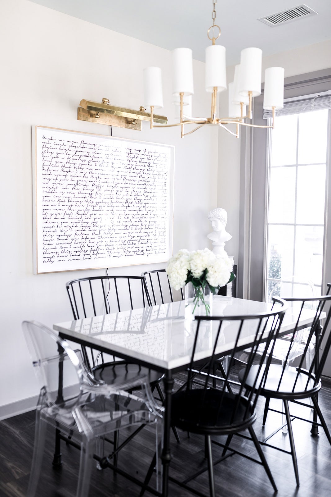 Dillon 9-Light Chandelier by Hudson Valley Lighting with Adjustable Height and Aged Brass Finish