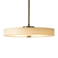 Hubbardton Forge Disq LED Pendant Light, 1150 Lumens, Dimmer Compatible, 3000K Warm Glow, Handcrafted