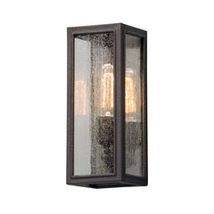 Dixon Outdoor Wall Sconce by Troy Lighting, Vintage Bronze Finish, UL Wet Rated, Dimmable, 1-Light, 13"H