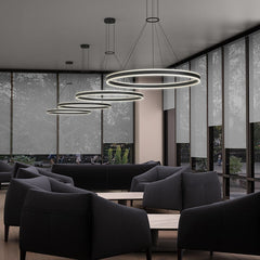 SONNEMAN Double Corona 48-Inch LED Ring Pendant Light, Dimmable, 6210 Lumens, Adjustable Height