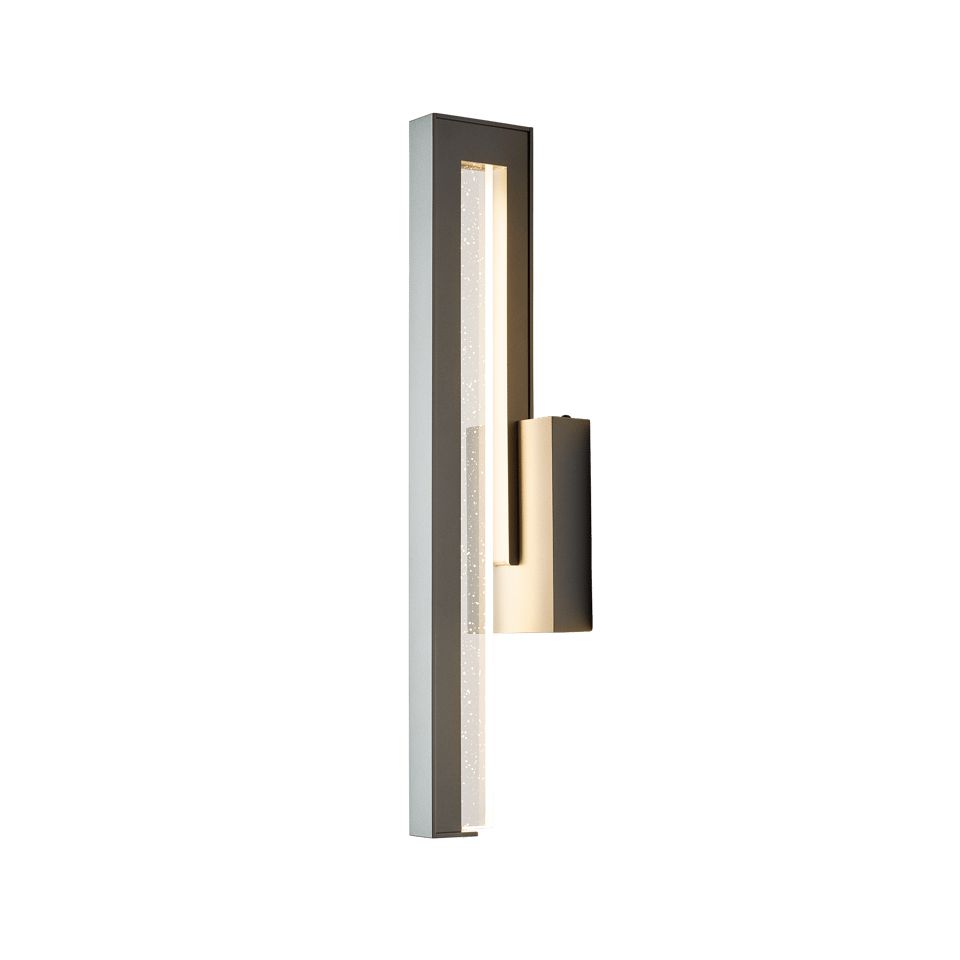 Edge Medium LED Outdoor Sconce by Hubbardton Forge - Dimmable, Weather-Resistant, 3000K Warm Light