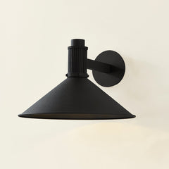 Elani 15-Inch Large Outdoor Wall Sconce by Troy Lighting, Dimmable, Wet Location Rated, Black Finish