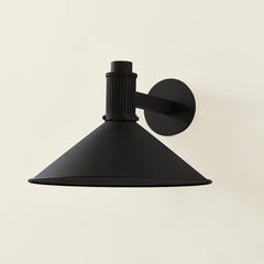 Elani 15-Inch Large Outdoor Wall Sconce by Troy Lighting, Dimmable, Wet Location Rated, Black Finish