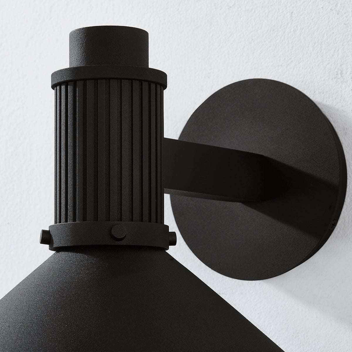 Elani Outdoor Wall Sconce By Troy Lighting, Energy Efficient, ETL Wet Rated, Textured Black Finish