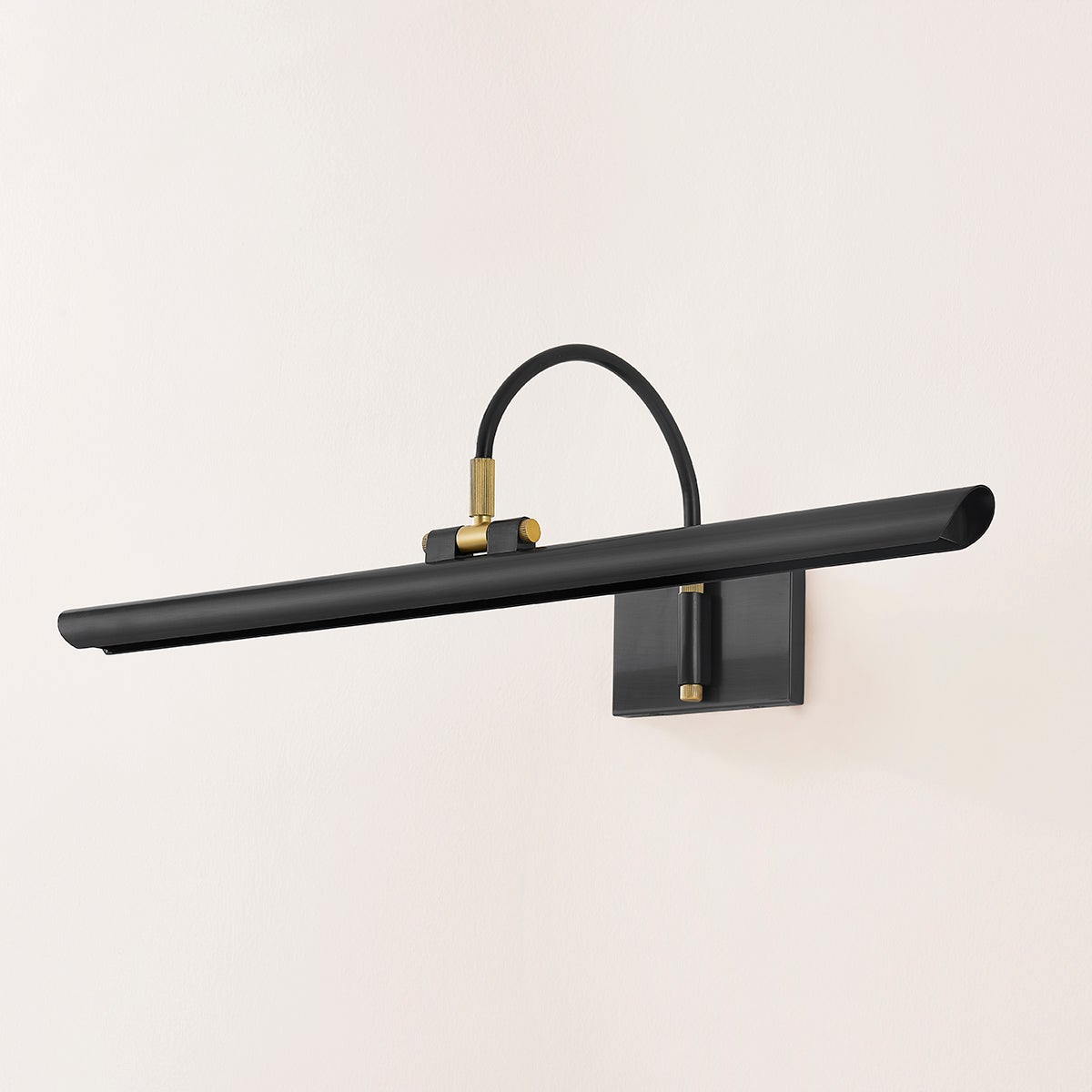 Mitzi Elowen Large Dimmable Picture Light - 750 Lumens, 3000K Warm White, Aged Brass Finish
