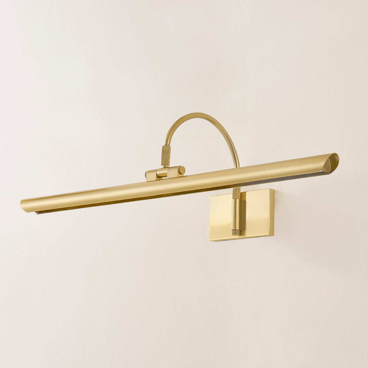 Mitzi Elowen Large Dimmable Picture Light - 750 Lumens, 3000K Warm White, Aged Brass Finish