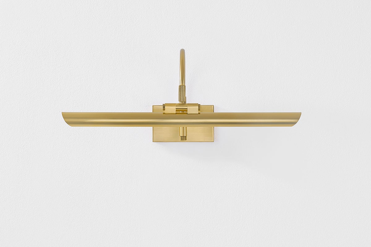 Mitzi Elowen 17.5" LED Picture Light With Dimmable Feature, 575 Lumens, Aged Brass/Bronze Finish