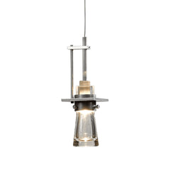 Hubbardton Forge Erlenmeyer 50W Low Voltage Mini Pendant Light - Clear Glass, Dimmable, Damp Rated