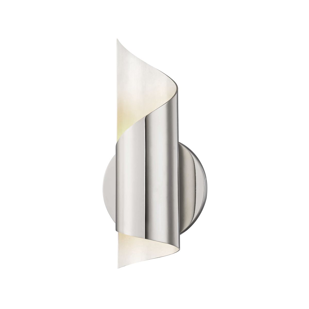 Evie Wall Sconce by Mitzi - Dimmable Steel Light Fixture with Wavy Shade in 3 Finishes