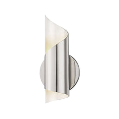 Evie Wall Sconce by Mitzi - Dimmable Steel Light Fixture with Wavy Shade in 3 Finishes