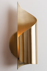 Evie Wall Sconce by Mitzi - Dimmable Steel Light Fixture with Wavy Shade in 3 Finishes