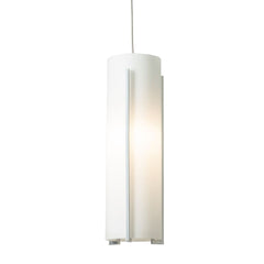 Hubbardton Forge Exos Glass Low Voltage Mini Pendant Light - Custom Height, Dimmable, Opal/Clear Shade