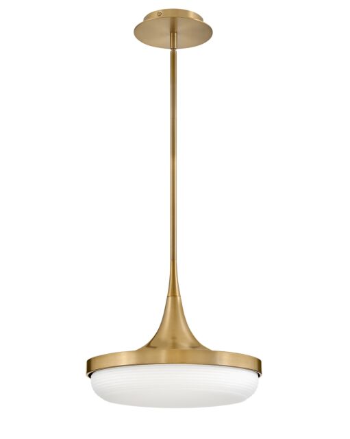 Elsa Medium LED Convertible Pendant - Lacquered Brass by  Fredrick Ramond FR35047LCB