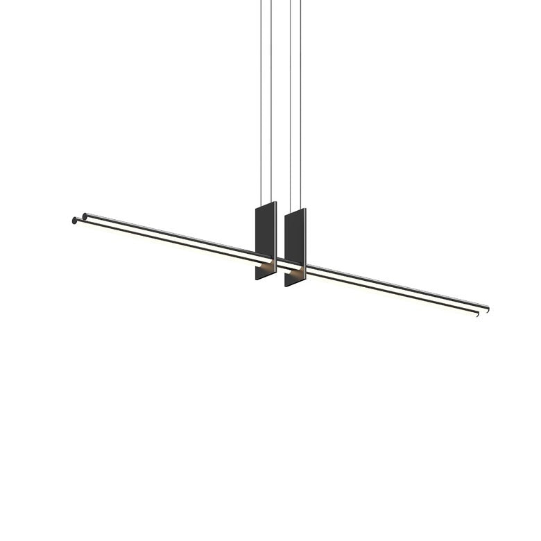 SONNEMAN Fino Duo Pendant Light, 7320 Lumens, Dimmable, 30W, Modern Design, 19.5" Height, 59.25" Length