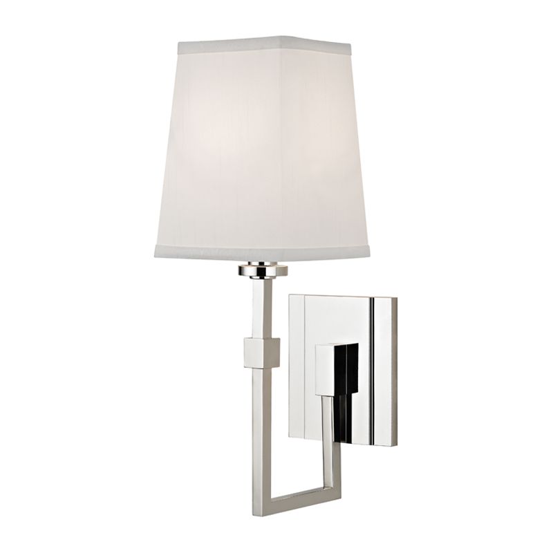 Fletcher Sconce by Hudson Valley Lighting, Dimmable, Aged Brass & Polished Nickel, Modern De Stijl Design