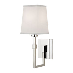 Fletcher Sconce by Hudson Valley Lighting, Dimmable, Aged Brass & Polished Nickel, Modern De Stijl Design