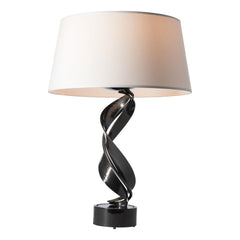 Hubbardton Forge Folio Table Lamp 272920 - Artful Hand-Forged Steel Design, Dimmable Functionality, 25.1” Height