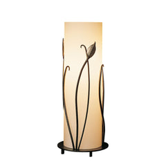 Forged Leaves Table Lamp by Hubbardton Forge, Hand-Forged Iron Design, Dimmable, 18" Height