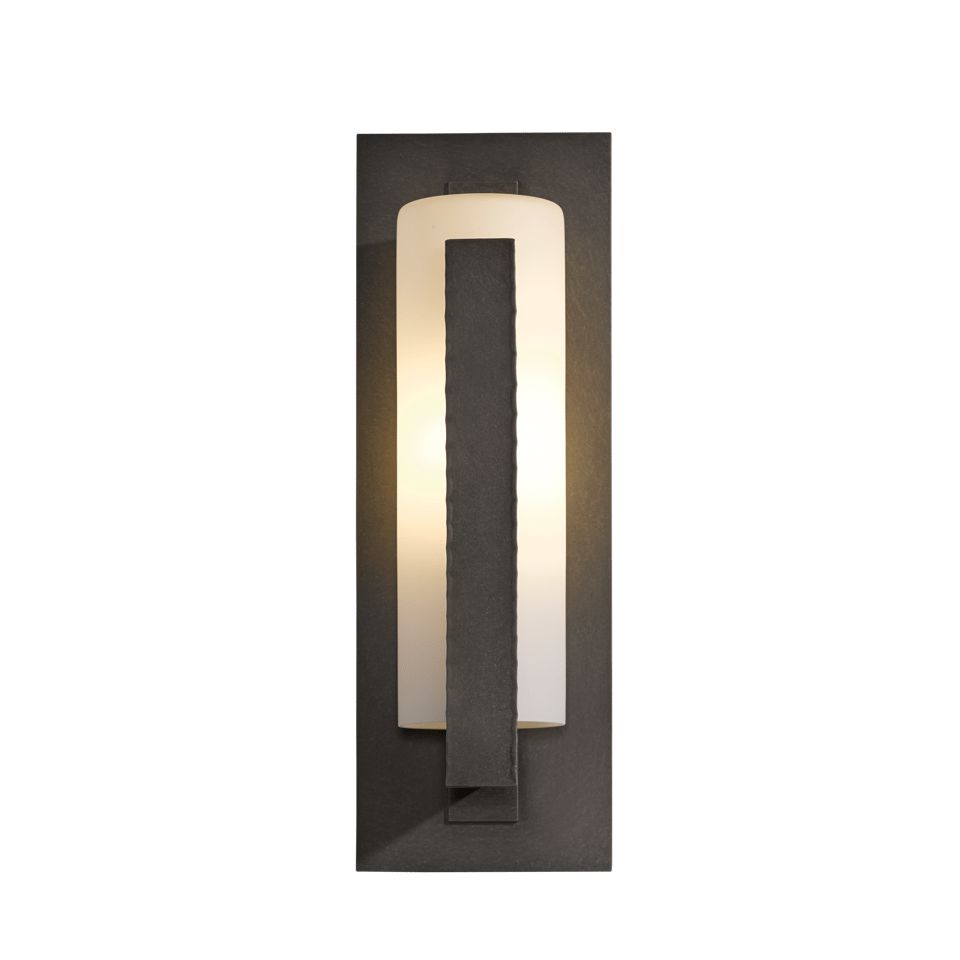 Hubbardton Forge 1-Light Aluminum Vertical Bars Outdoor Sconce - Dimmable, UL Wet Rated, Multiple Finishes