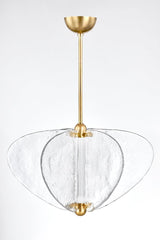 Freya Large Pendant Light By Corbett Lighting, Vintage Brass, Adjustable Height, 675 Lumens