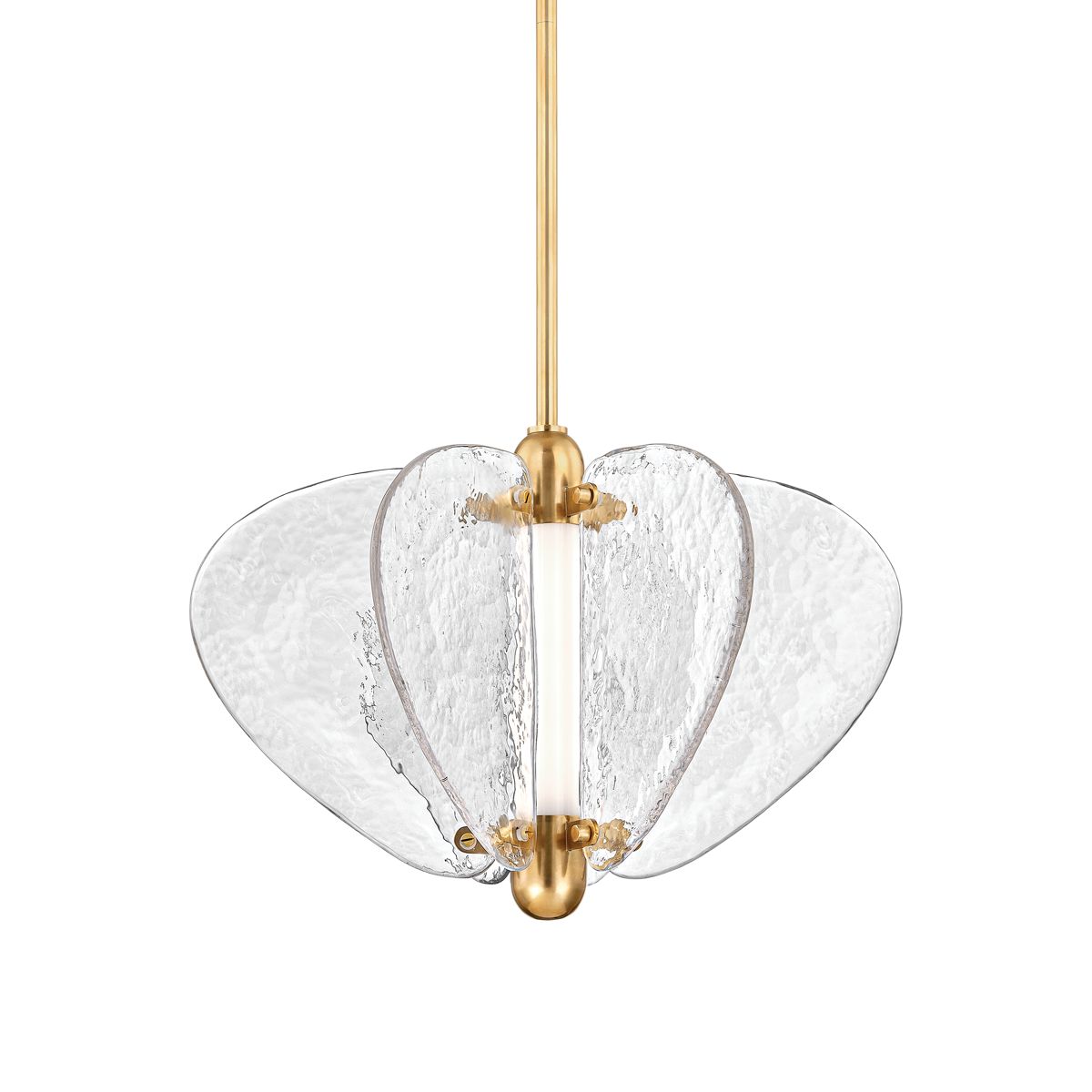 Freya Pendant Light 380-20-VB By Corbett Lighting, 825 Lumens, Adjustable Height, Dimmable, Vintage Brass Finish