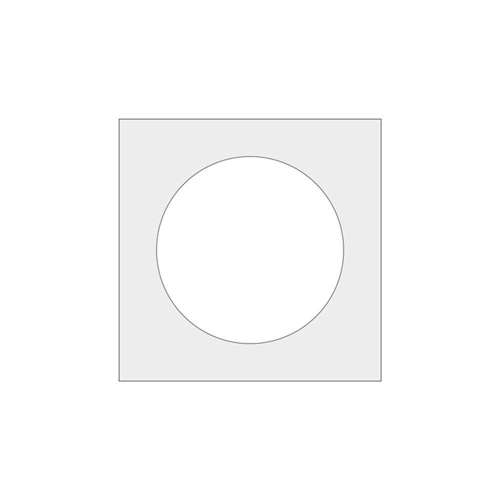 Lotus LED Lights Square Goof Ring for 10" Recessed Ceiling Lights - White Finish - 16" OD Square, Part Number .