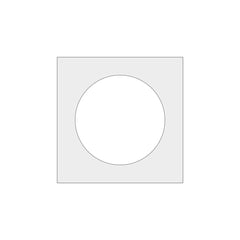 Lotus LED Lights Square Goof Ring for 10" Recessed Ceiling Lights - White Finish - 16" OD Square, Part Number .